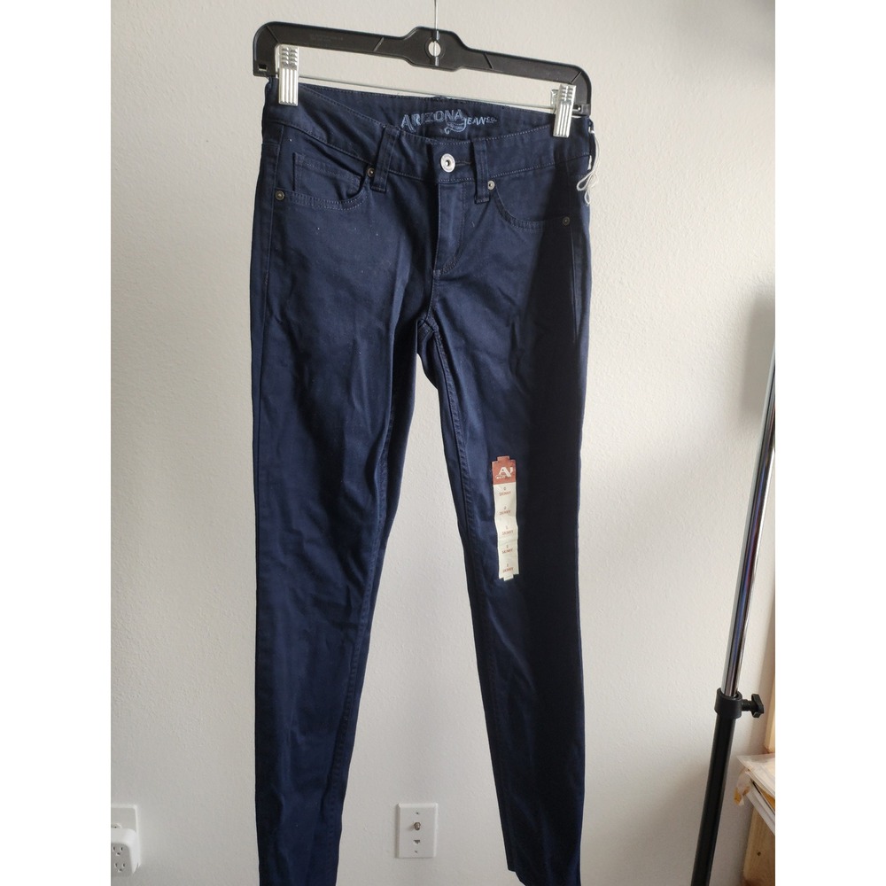 Arizona Jeans Co. Womens Size 0 Dark Wash AJ CO Skinny Denim Pants NEW
